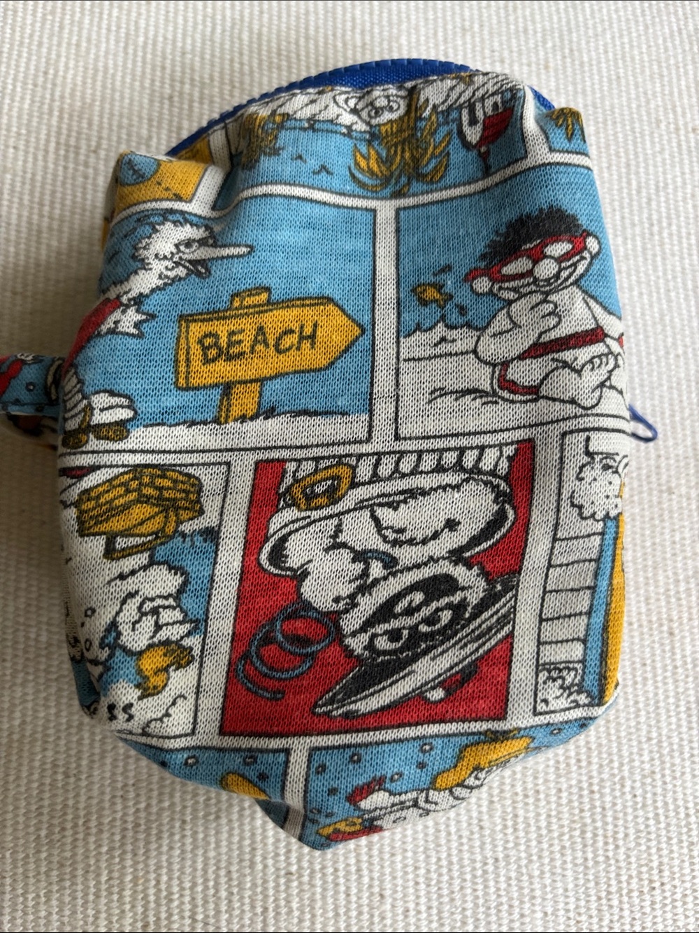 Sesame Street Beach Comics Pattern camera electronics accessories bag handmade